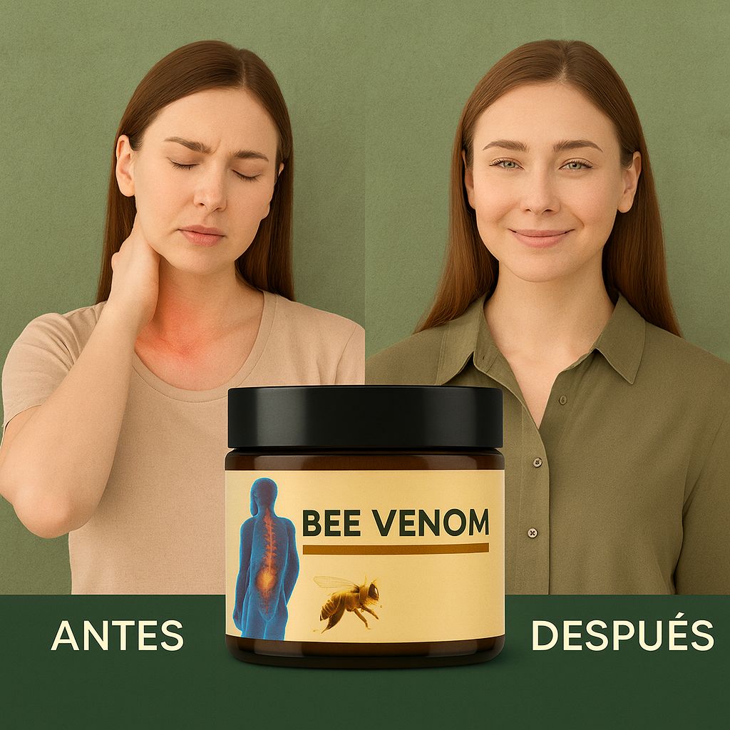 Crema con Veneno de Abeja - Alivio natural para articulaciones, músculos y piel.