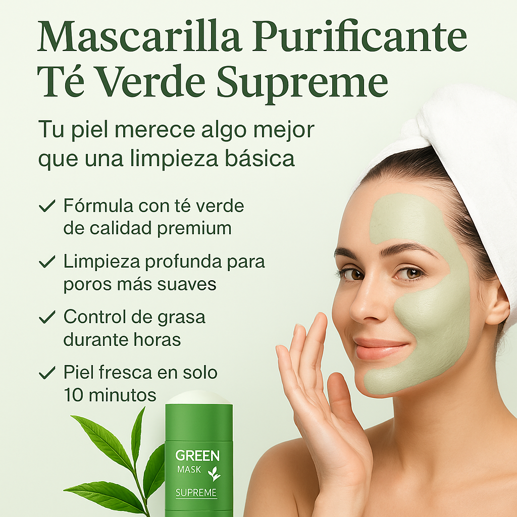 Mascarilla purificante de Té Verde