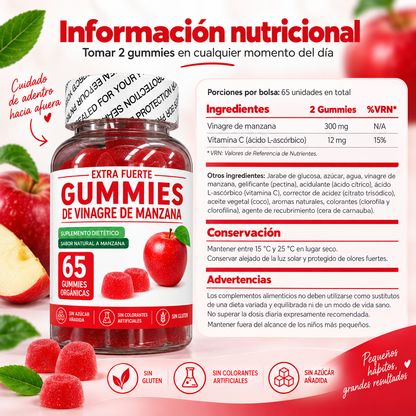 Gomitas de Vinagre de Manzana - Bienestar y Digestión