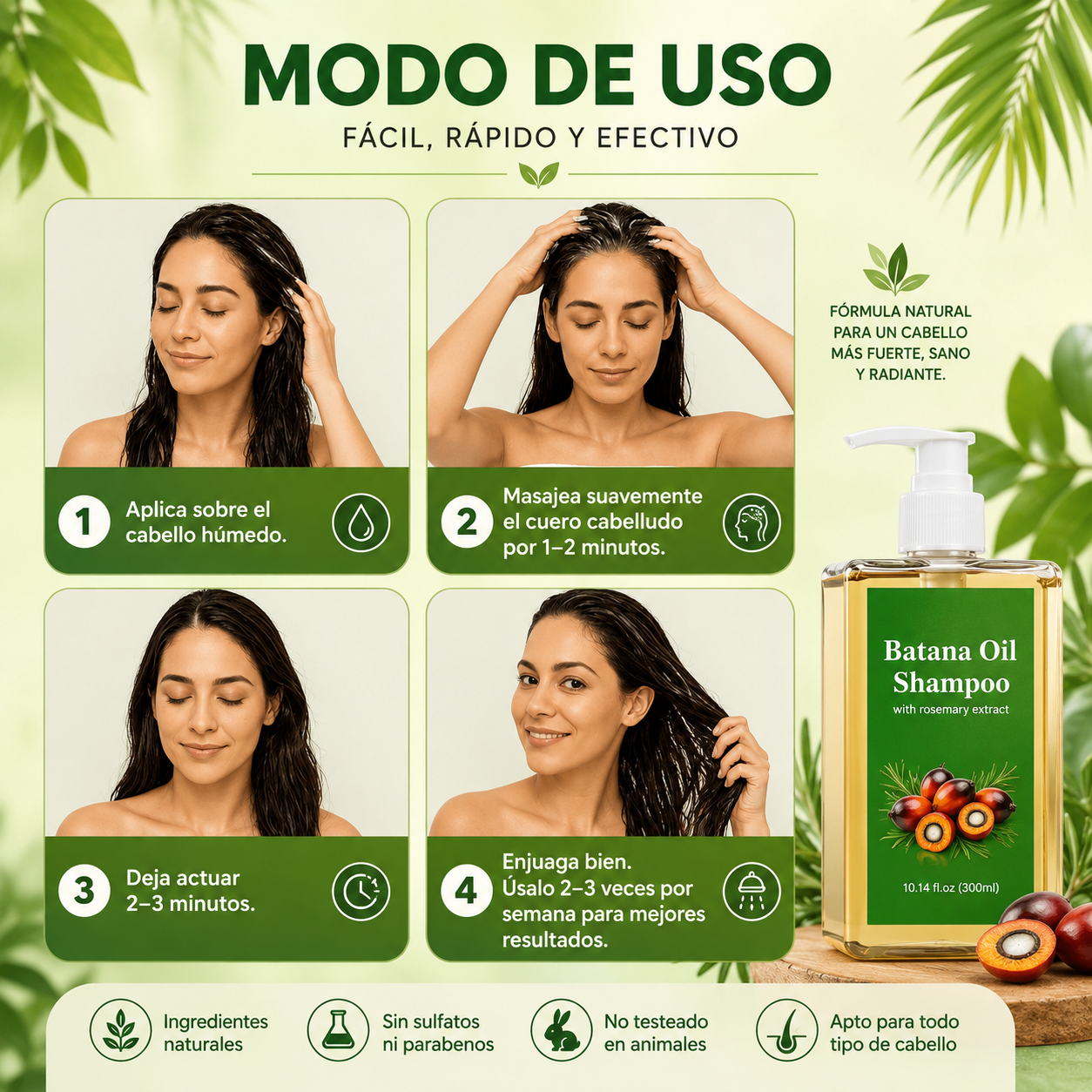 Champú Batana Crecimiento Ultra Intensivo