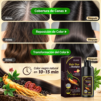 Champú Tinte Instantáneo para Cabello – Color Natural en Minutos