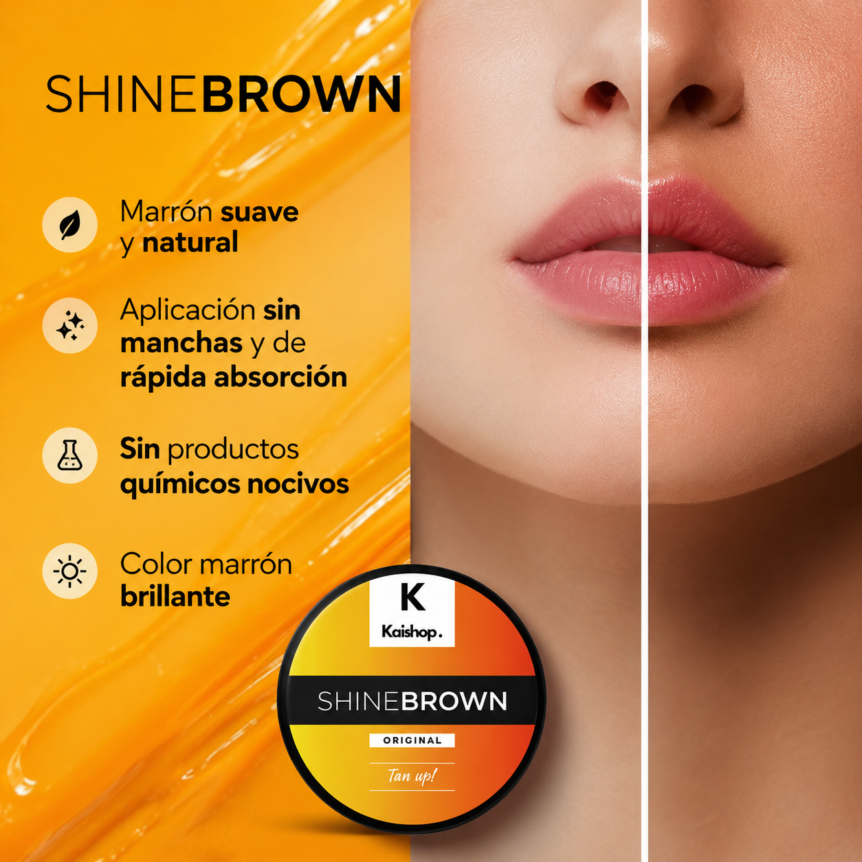 Autobronceado Natural al Instante – Acabado Dorado