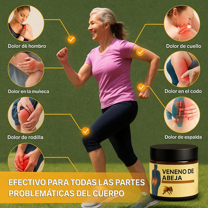 Crema con Veneno de Abeja - Alivio natural para articulaciones, músculos y piel.
