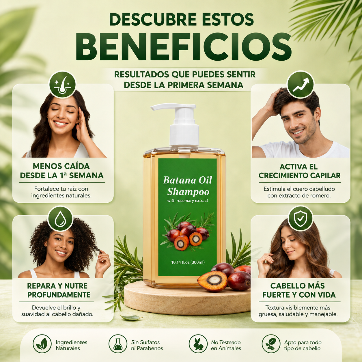 Champú Batana Crecimiento Ultra Intensivo