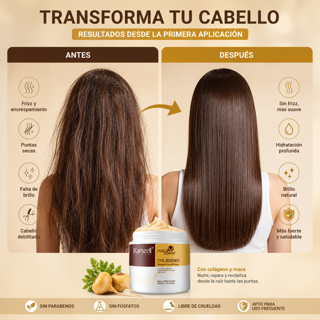 Karsell Botox Capilar - Adiós al frizz y al pelo seco desde el primer uso
