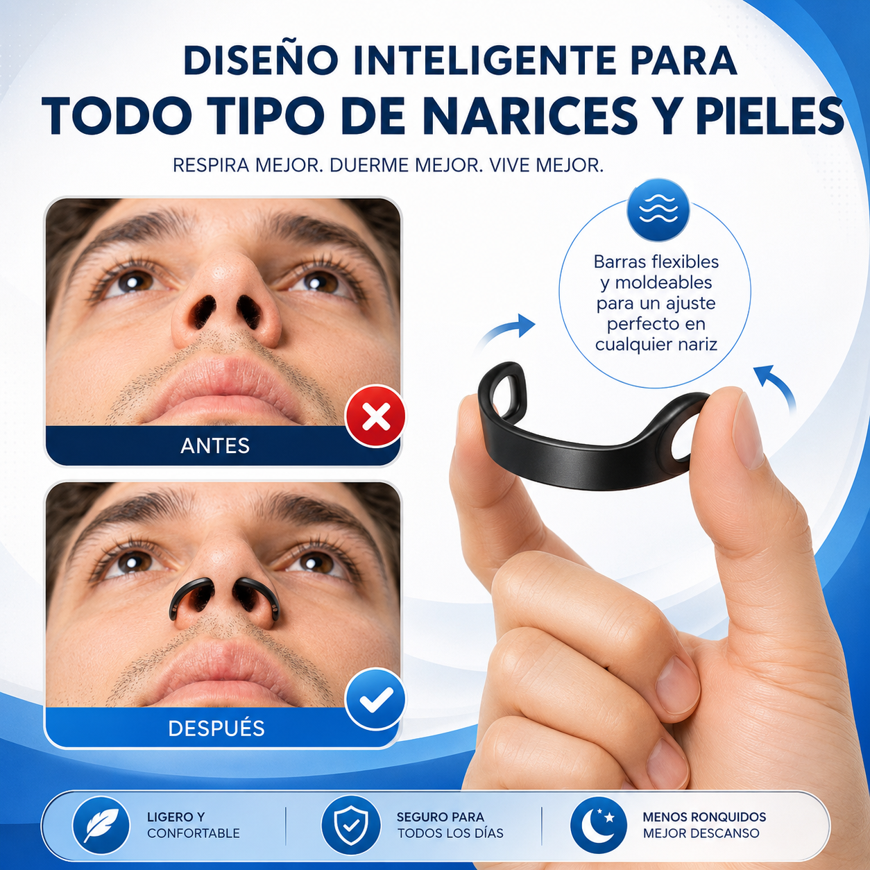Tiras Nasales Magnéticas Premium